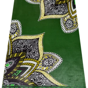 Java Print- Forest Green Olive Green Black White