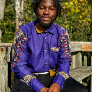 Royal Purple Dashiki Shirt - African print top