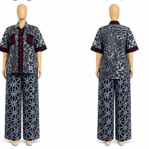 Indigo Star Mix Batik Co-ord Fabric